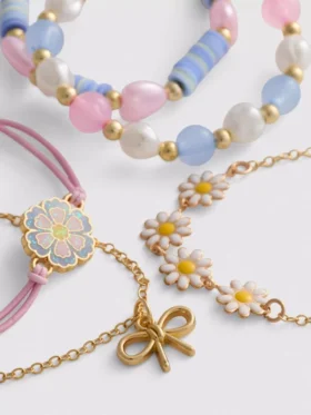 Lote de 5 pulseras de fantasía