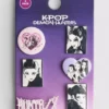 Lote de 6 insignias de «K-Pop Demon Hunters»