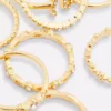 Lote de 8 anillos con iniciales de strass