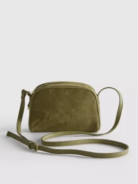 Mini bolso bandolera de imitación de ante