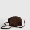 Mini bolso bandolera de imitación de ante