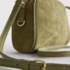 Mini bolso bandolera de imitación de ante