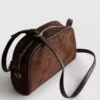 Mini bolso bandolera de imitación de ante