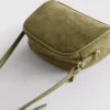 Mini bolso bandolera de imitación de ante