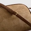 Mini bolso bandolera de imitación de ante