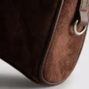 Mini bolso bandolera de imitación de ante