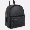 Mini mochila con acolchado en forma de rombos