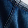 Minifalda-pantalón corta de denim de algodón