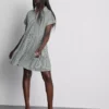 Minivestido camisero con cuello