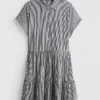 Minivestido camisero con cuello