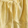Minivestido con mangas casquillo arrugadas