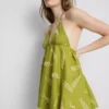 Minivestido con peces bordados