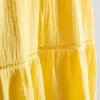 Minivestido de algodón con cuello en V y volantes