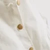Minivestido de denim de algodón con botones