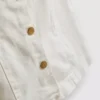 Minivestido de denim de algodón con botones