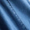Minivestido de denim de algodón con corte en A