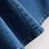 Minivestido de denim de algodón con corte en A