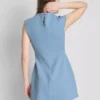 Minivestido entallado con mangas casquillo