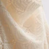 Minivestido halter de ganchillo con cuello vuelto