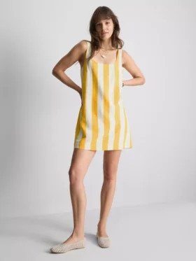 Minivestido recto estampado