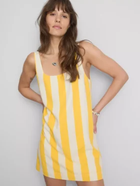 Minivestido recto estampado