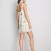 Minivestido recto estampado