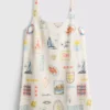 Minivestido recto estampado