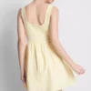 Minivestido tipo corsé de mezcla de algodón