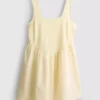 Minivestido tipo corsé de mezcla de algodón