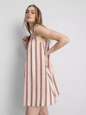 Minivestido trapecio de algodón