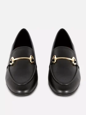 Mocasines con hebilla de imitación de piel