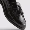 Mocasines de charol de horma ancha