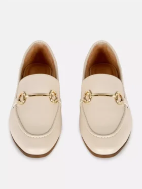 Mocasines de imitación de piel con detalle de bocado