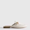 Mocasines tipo mule con detalle de bocado