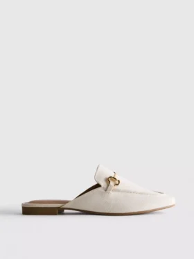 Mocasines tipo mule con detalle de bocado