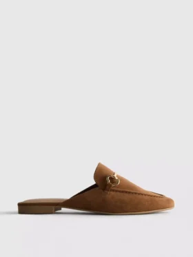 Mocasines tipo mule con detalle de bocado