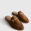 Mocasines tipo mule con detalle de bocado