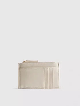 Monedero con cremallera para tarjetas