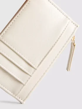 Monedero con cremallera para tarjetas