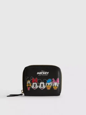 Monedero pequeño de imitación de piel de Mickey y sus amigos de Disney