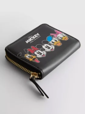 Monedero pequeño de imitación de piel de Mickey y sus amigos de Disney