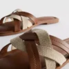 Mules con tiras entrelazadas