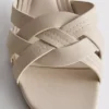 Mules de tacón grueso con tejido de imitación de piel