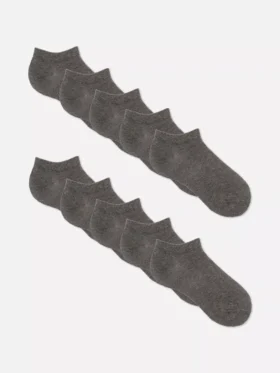 Pack de 10 pares de calcetines básicos para zapatillas