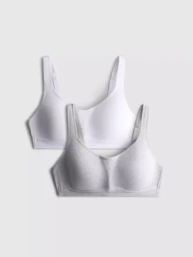 Pack de 2 bralettes de algodón «Love to Lounge»