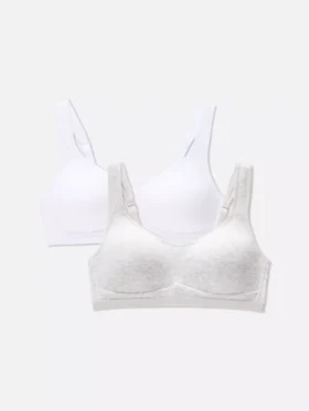 Pack de 2 bralettes de algodón «Love to Lounge»