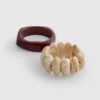 Pack de 2 brazaletes de resina de Paula Echevarría