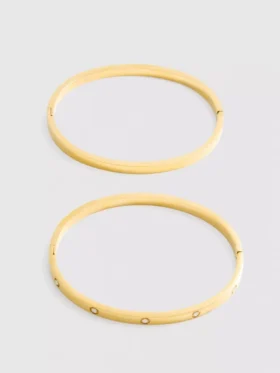 Pack de 2 brazaletes finos resistentes al agua