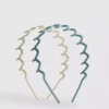 Pack de 2 diademas en zigzag