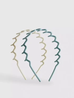 Pack de 2 diademas en zigzag